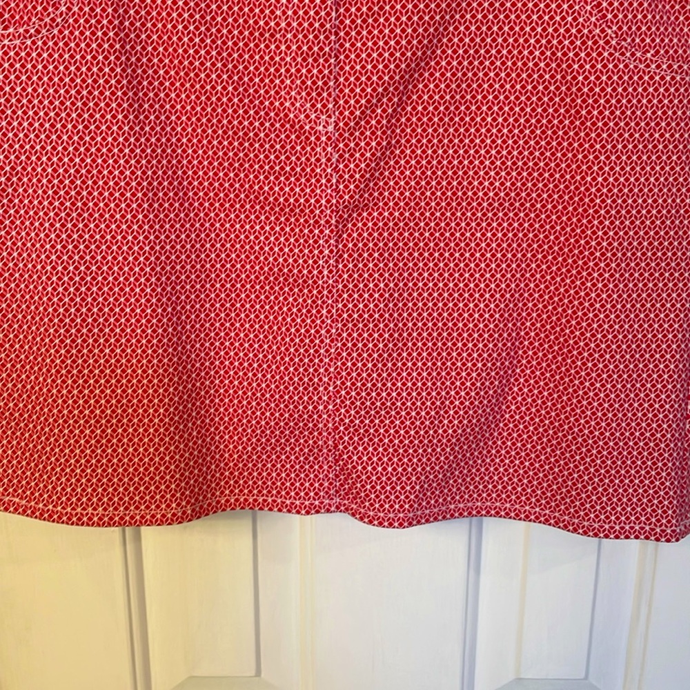 Attyre New York Red & White Pattern Skort - Picture 3 of 7